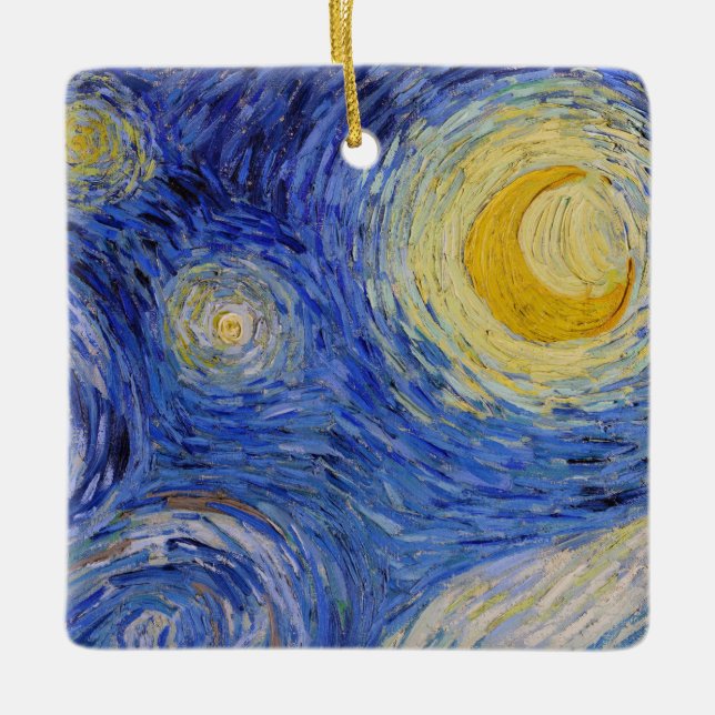 Vincent Van Gogh - The Starry night Keramikornament (Vorderseite)