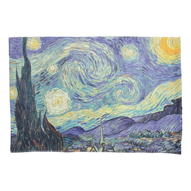 Vincent Van Gogh The Starry Night Kissenbezug (Vorderseite)