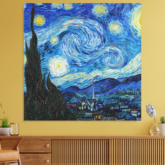 Vincent Van Gogh The Starry Night Leinwanddruck (Insitu (Wohnzimmer))