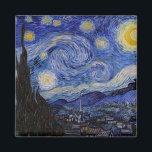 Vincent Van Gogh - The Starry night Magnet<br><div class="desc">The Starry Night / La nuit etoilee - Vincent Van Gogh im Jahr 1889</div>