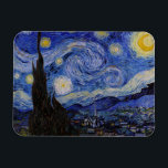 Vincent Van Gogh - The Starry night Magnet<br><div class="desc">The Starry Night / La nuit etoilee - Vincent Van Gogh im Jahr 1889</div>