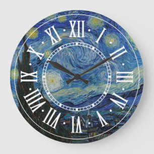 Vincent van Gogh - The Starry Night Masterpiece Große Wanduhr