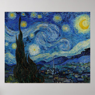 Vincent van Gogh - The Starry Night | Masterpiece Poster