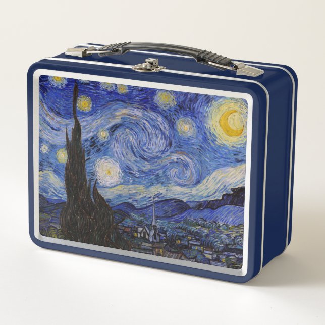 Vincent Van Gogh - The Starry night Metall Brotdose (Vorderseite)