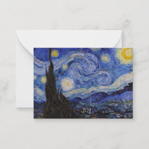 Vincent Van Gogh - The Starry night Mitteilungskarte