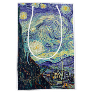 Vincent Van Gogh The Starry Night Mittlere Geschenktüte