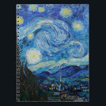 Vincent Van Gogh The Starry Night Notizblock<br><div class="desc">Vincent Van Gogh's The Starry Night Detail</div>