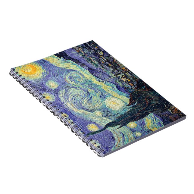 Vincent Van Gogh The Starry Night Notizblock (Rechte Seite)