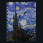 Vincent Van Gogh - The Starry night Notizblock<br><div class="desc">The Starry Night / La nuit etoilee - Vincent Van Gogh im Jahr 1889</div>