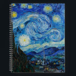 Vincent Van Gogh The Starry Night Notizbuch<br><div class="desc">Vincent Van Gogh's The Starry Night Detail</div>