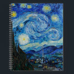 Vincent Van Gogh The Starry Night Notizbuch<br><div class="desc">Vincent Van Gogh's The Starry Night Detail</div>