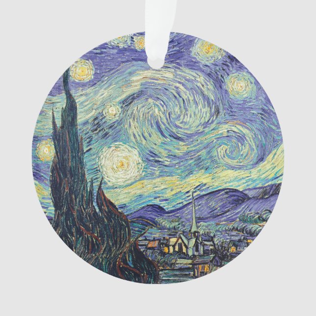 Vincent Van Gogh The Starry Night Ornament (Vorderseite)
