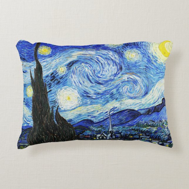 Vincent Van Gogh, The Starry Night painting Dekokissen (Vorderseite)