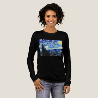 Vincent Van Gogh, The Starry Night painting Tri-Blend Shirt