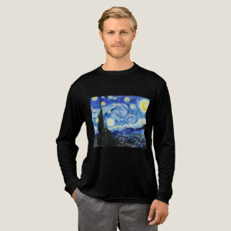 Vincent Van Gogh, The Starry Night painting Tri-Blend Shirt