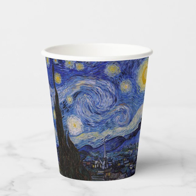 Vincent Van Gogh - The Starry night Pappbecher (Vorderseite)