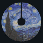 Vincent Van Gogh - The Starry night Polyester Weihnachtsbaumdecke<br><div class="desc">The Starry Night / La nuit etoilee - Vincent Van Gogh im Jahr 1889</div>