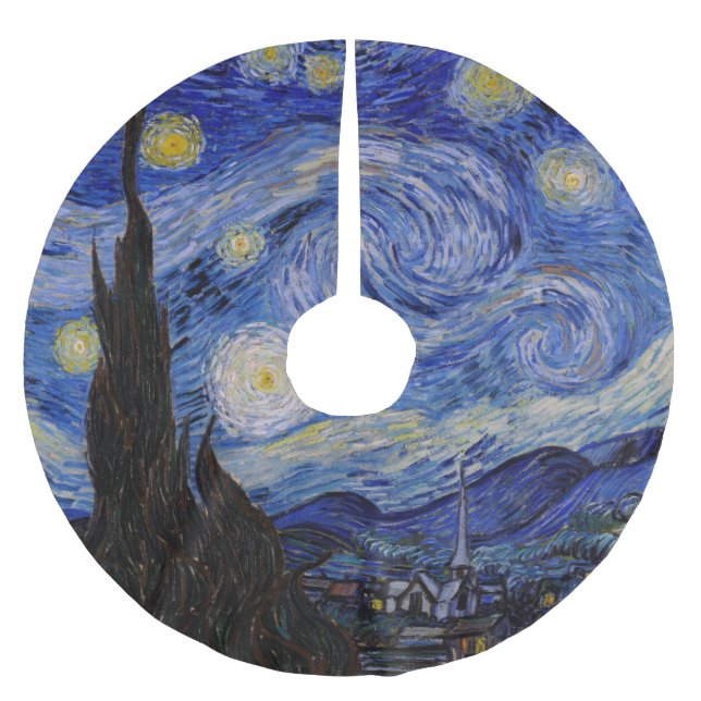 Vincent Van Gogh - The Starry night Polyester Weihnachtsbaumdecke (Vorderseite)