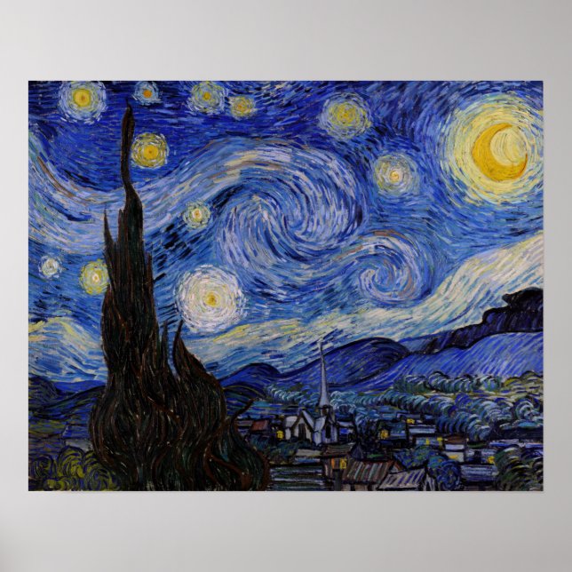 Vincent Van Gogh - The Starry night Poster (Vorne)