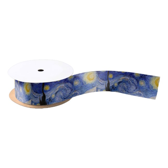 Vincent Van Gogh - The Starry night Satinband (Spule)
