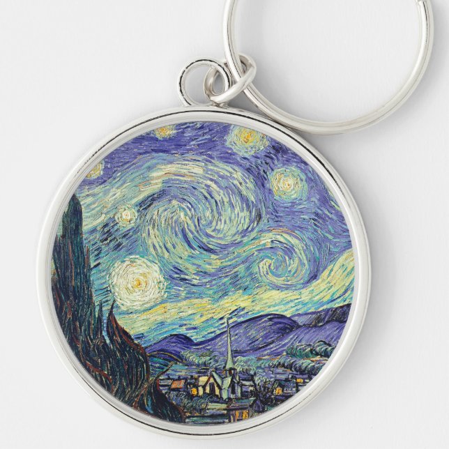 Vincent Van Gogh / The Starry Night Schlüsselanhänger (Vorne)