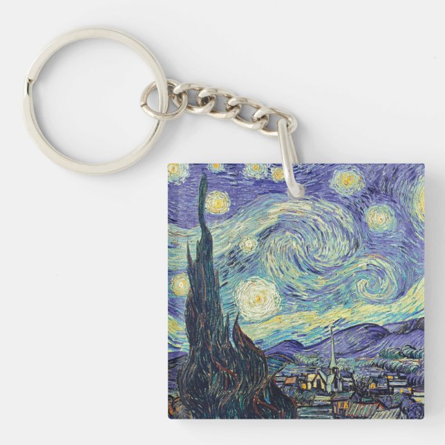 Vincent Van Gogh The Starry Night Schlüsselanhänger (Vorderseite)