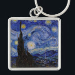 Vincent Van Gogh - The Starry night Schlüsselanhänger<br><div class="desc">The Starry Night / La nuit etoilee - Vincent Van Gogh im Jahr 1889</div>