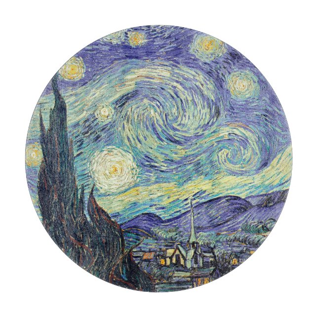 Vincent Van Gogh / The Starry Night Schneidebrett (Vorderseite)