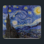 Vincent Van Gogh - The Starry night Schneidebrett<br><div class="desc">The Starry Night / La nuit etoilee - Vincent Van Gogh im Jahr 1889</div>