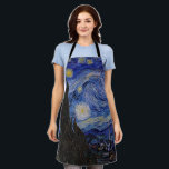 Vincent Van Gogh - The Starry night Schürze<br><div class="desc">The Starry Night / La nuit etoilee - Vincent Van Gogh im Jahr 1889</div>