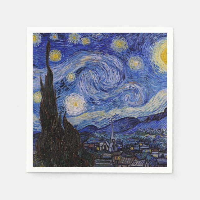 Vincent Van Gogh - The Starry night Serviette (Vorderseite)