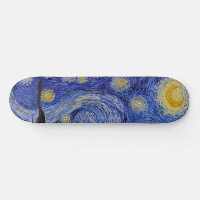 Vincent Van Gogh - The Starry night Skateboard (Horizontal)