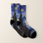 Vincent Van Gogh - The Starry night Socken<br><div class="desc">The Starry Night / La nuit etoilee - Vincent Van Gogh im Jahr 1889</div>