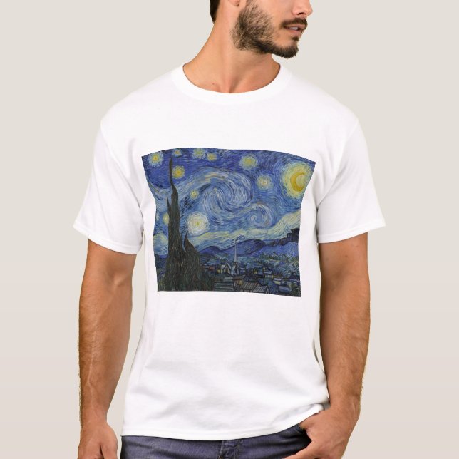Vincent Van Gogh, The Starry Night T-Shirt (Vorderseite)
