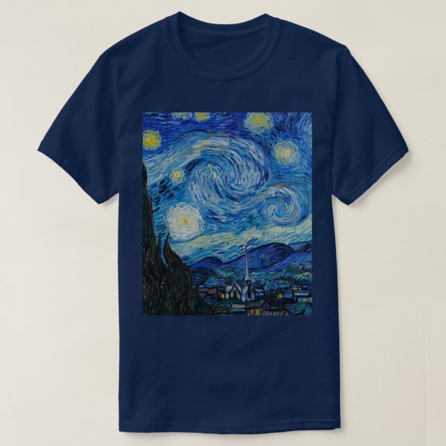 Vincent Van Gogh The Starry Night T-Shirt (Design vorne)