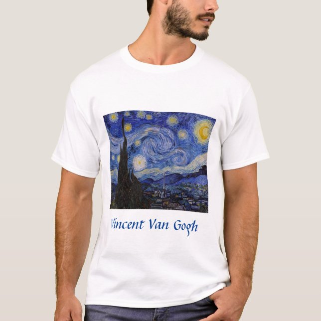 Vincent Van Gogh - The Starry night T-Shirt (Vorderseite)