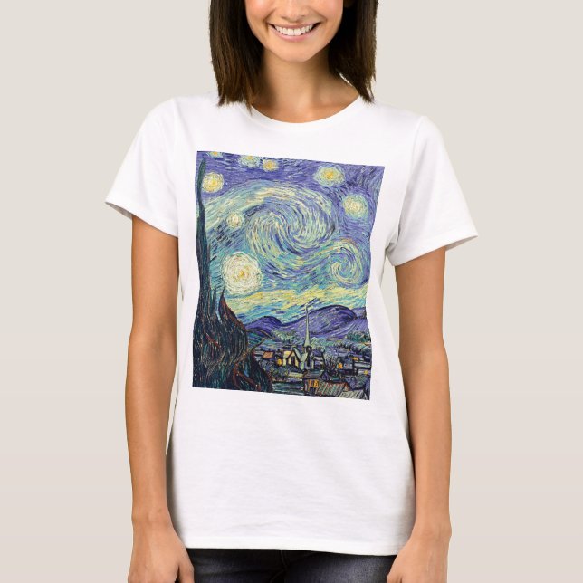 Vincent Van Gogh The Starry Night T-Shirt (Vorderseite)
