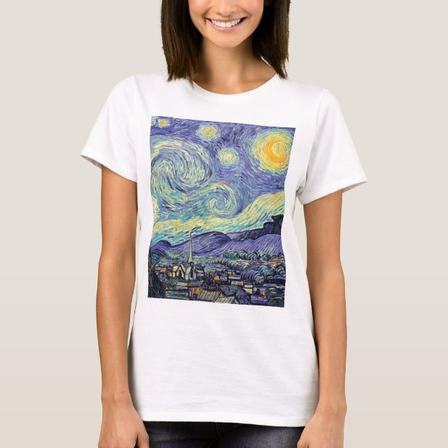 Vincent Van Gogh The Starry Night T-Shirt (Vorderseite)