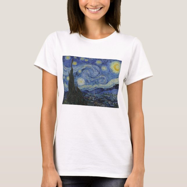 Vincent Van Gogh, The Starry Night T-Shirt (Vorderseite)