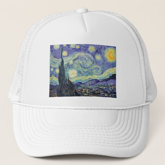 Vincent Van Gogh The Starry Night Truckerkappe (Vorderseite)