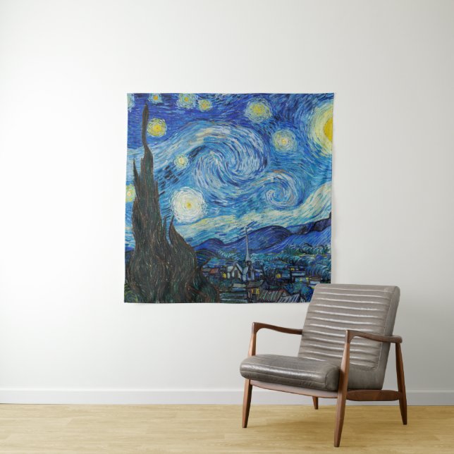 Vincent Van Gogh The Starry Night Wandteppich (Beispiel)