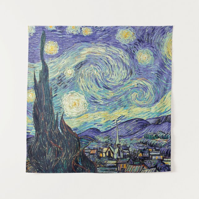 Vincent Van Gogh The Starry Night Wandteppich (Vorderseite)