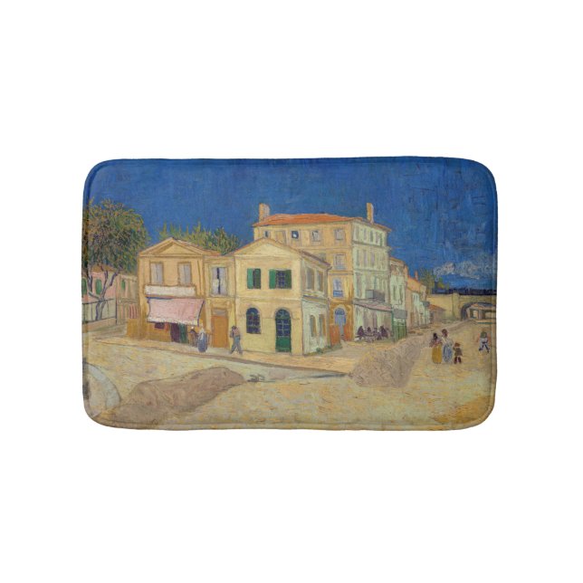 Vincent van Gogh - The Yellow House / The Street Badematte (Vorderseite)