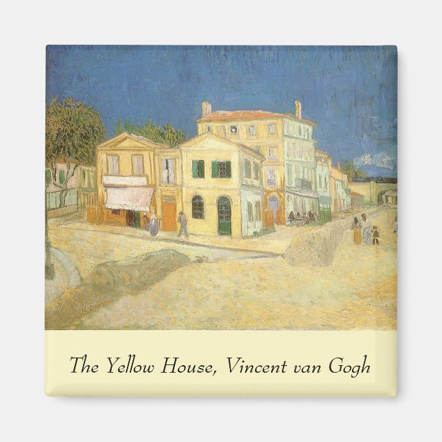 Vincent van Gogh - The Yellow House (The Street) Magnet (Vorne)