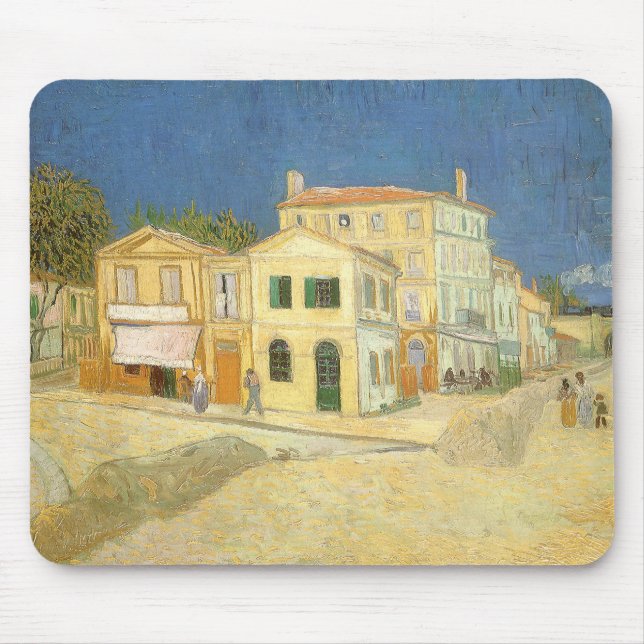 Vincent van Gogh - The Yellow House (The Street) Mousepad (Vorne)