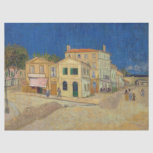 Vincent van Gogh - The Yellow House / The Street Seidenpapier