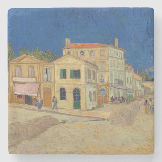 Vincent van Gogh - The Yellow House / The Street Steinuntersetzer (Vorderseite)
