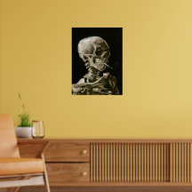 Vincent van Gogh Totenkopf mit brennender Zigarett