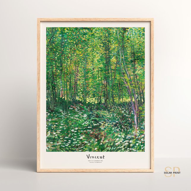 Vincent van Gogh Trees and UnderGrowth Art Print Poster (Von Creator hochgeladen)