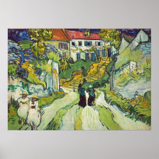Vincent van Gogh Treppe bei Auvers Poster